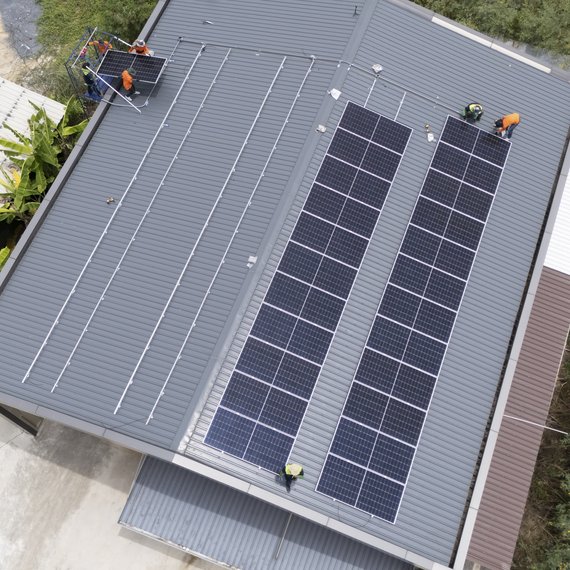 Commercial rooftop solar project